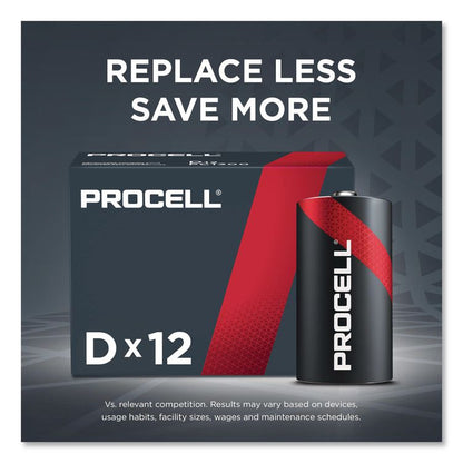 Professional Alkaline D Batteries, 12/Box