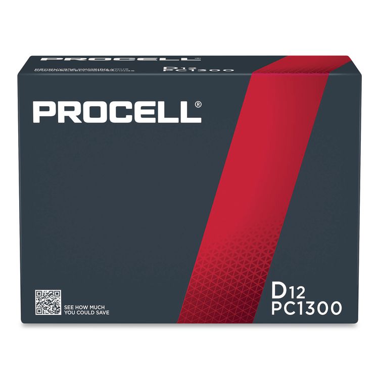 Professional Alkaline D Batteries, 12/Box