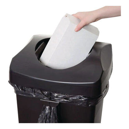 Swing Top Lid for Untouchable Recycling Center, 16" Square, Black