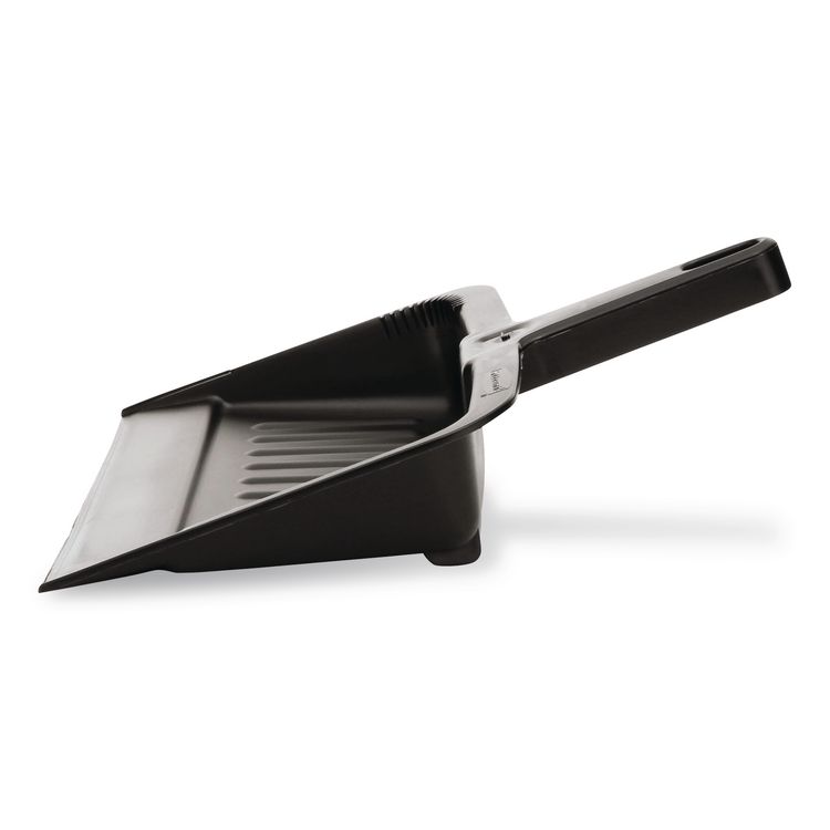 Heavy-Duty Dustpan, 8.25 x 12.25 , Polypropylene, Charcoal