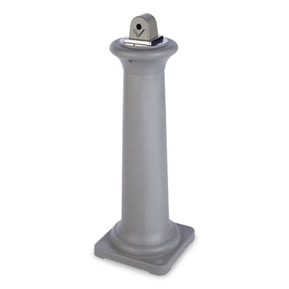 GroundsKeeper Tuscan Receptacle, 22.05 gal, 13 dia x 38.38h, Sandstone