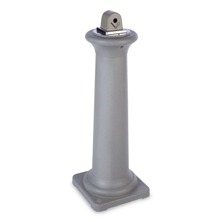 GroundsKeeper Tuscan Receptacle, 22.05 gal, 13 dia x 38.38h, Sandstone