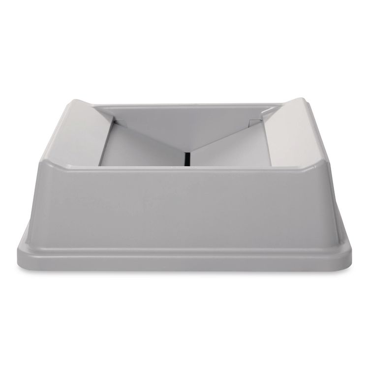 Untouchable Square Swing Top Lid, Plastic, 20.13w x 20.13d x 6.25h, Gray