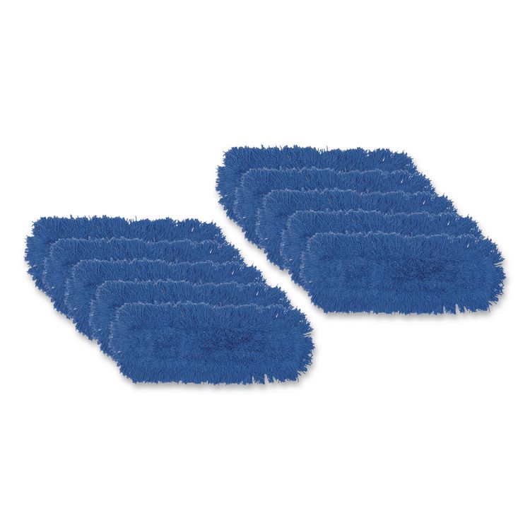 Twisted Loop Blend Dust Mop, Synthetic, 24 x 5, Blue, Dozen