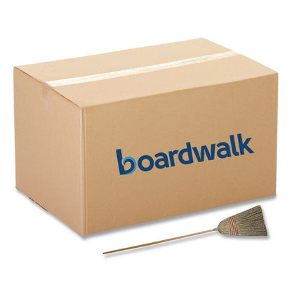 Parlor Broom, Corn Fiber Bristles, 55" Overall Length, Natural, 12/Carton