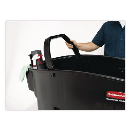 Mega BRUTE Mobile Container, 120 gal, Plastic, Black