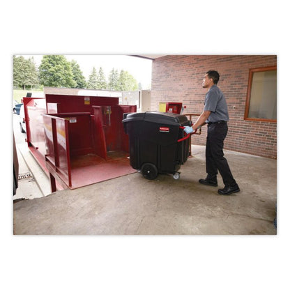 Mega BRUTE Mobile Container, 120 gal, Plastic, Black