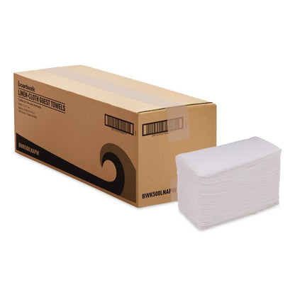 Guest Towels, 1-Ply, 12 x 17, White, 100/Pack, 5 Packs/Carton