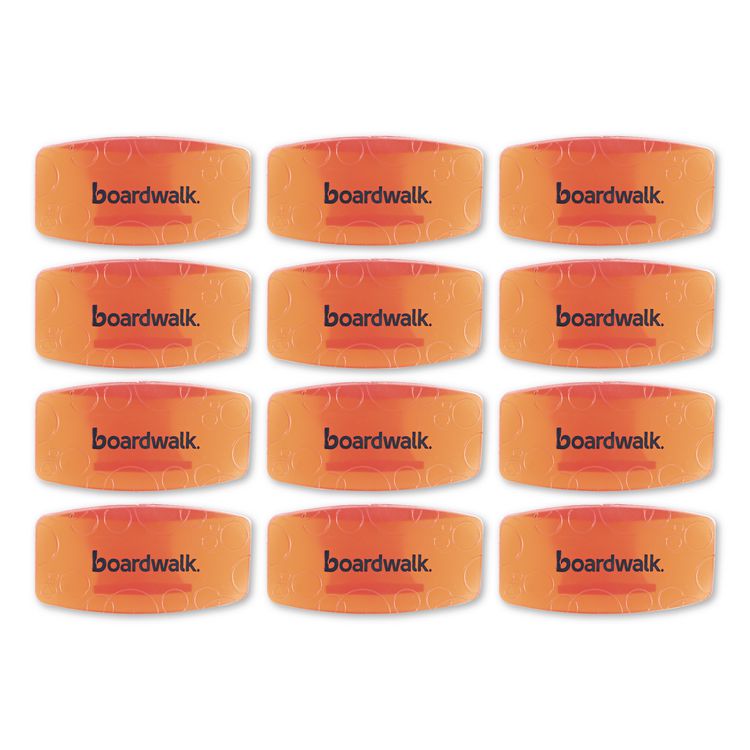 Toilet Bowl Clip, Mango Scent, Orange, 12/Box