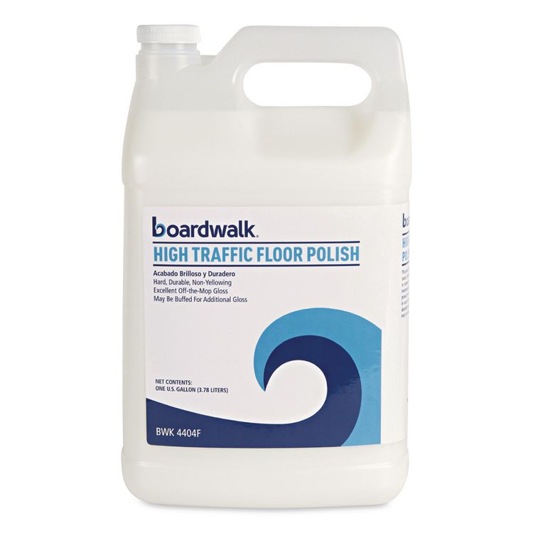 High Traffic Floor Polish, Apply 3 to 5 Coats per Application, 1 gal Bottle, 4/Carton