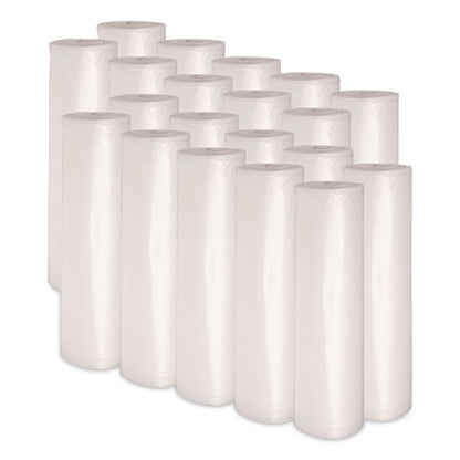 High-Density Can Liners, 16 gal, 7 mic, 24" x 31", Natural, Perforated Roll, 50 Bags/Roll, 20 Rolls/Carton