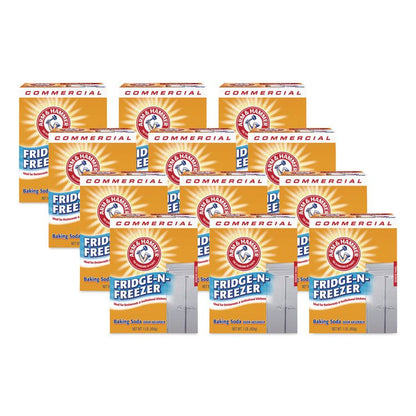 Fridge-N-Freezer Pack Baking Soda, Unscented, Powder, 16 oz, 12/Carton
