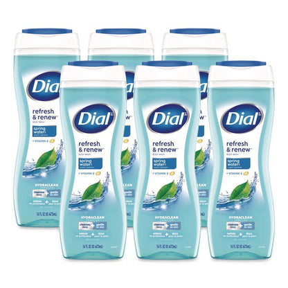 Body Wash, Spring Water Scent, 16 oz, 6/Carton