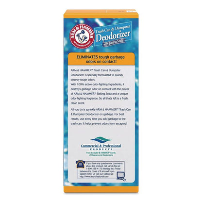 Trash Can and Dumpster Deodorizer with Baking Soda, Sprinkle Top, Original, Powder, 42.6 oz Box, 9/Carton