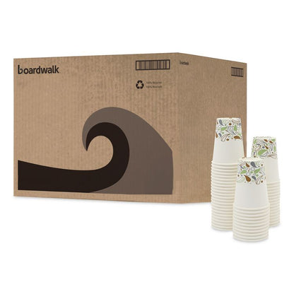 Deerfield Printed Paper Hot Cups, 12 oz, 50/Sleeve, 20 Sleeves/Carton