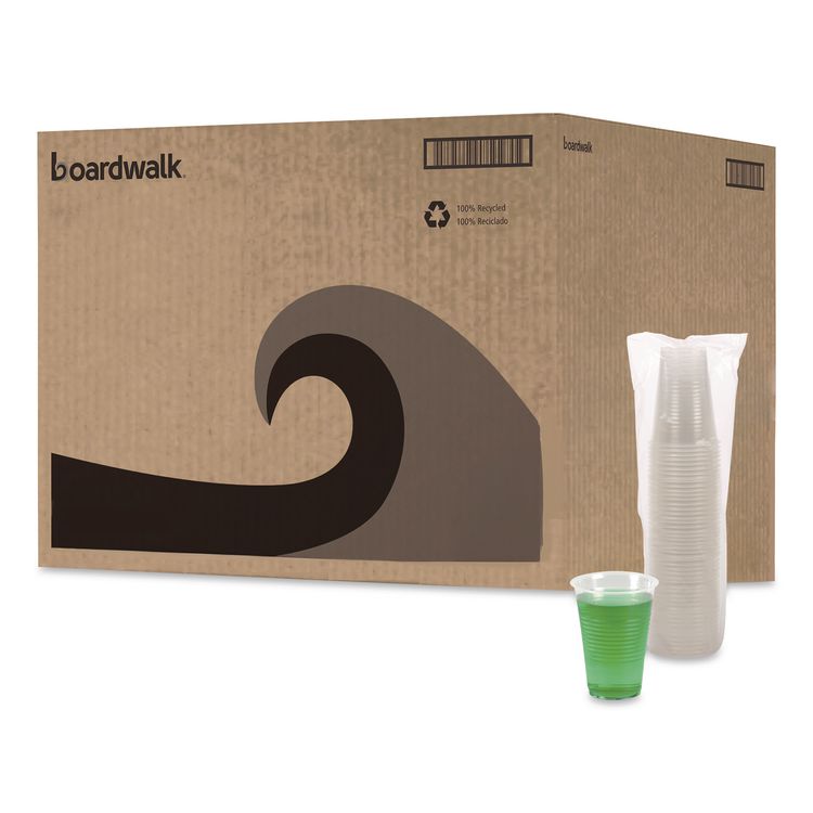 Translucent Plastic Cold Cups, 14 oz, 50/Sleeve, 20 Sleeves/Carton
