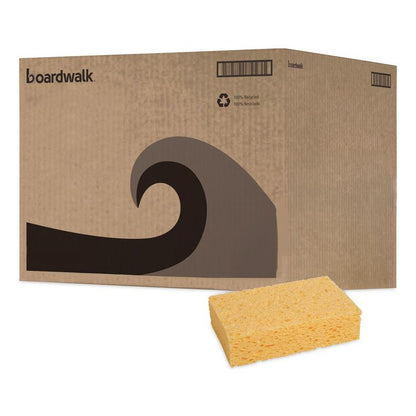 Medium Cellulose Sponge, 3.67 x 6.08, 1.55" Thick, Yellow, 24/Carton