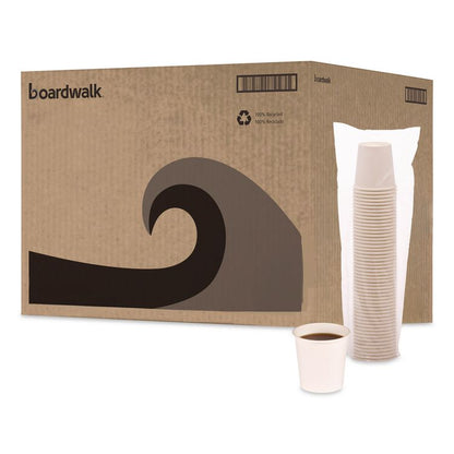 Paper Hot Cups, 4 oz, White, 50/Sleeve, 20 Sleeves/Carton