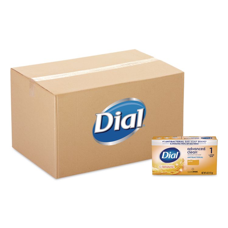 Deodorant Bar Soap, Iconic Dial Gold Fragrance, 4 oz, 36/Carton