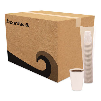 Paper Hot Cups, 20 oz, White, 50/Sleeve, 12 Sleeves/Carton