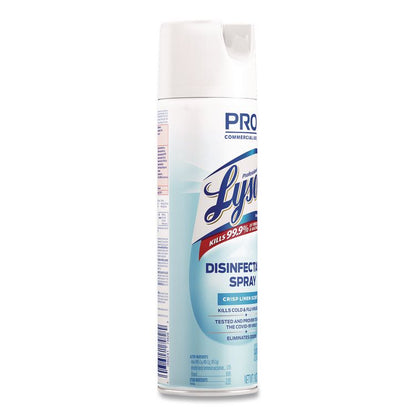 Disinfectant Spray, Crisp Linen Scent, 19 oz Aerosol Spray