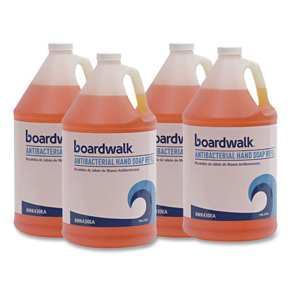 Antibacterial Liquid Soap Refill, Clean Scent, 1 gal Bottle, 4/Carton