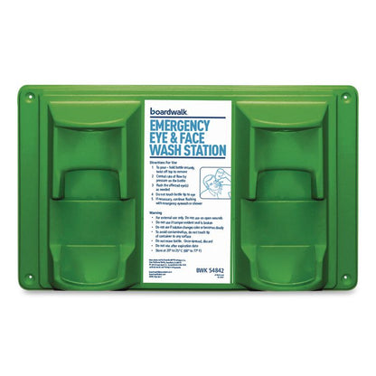 Emergency Eyewash Station, 16 oz Bottle, 2 Bottles/Station