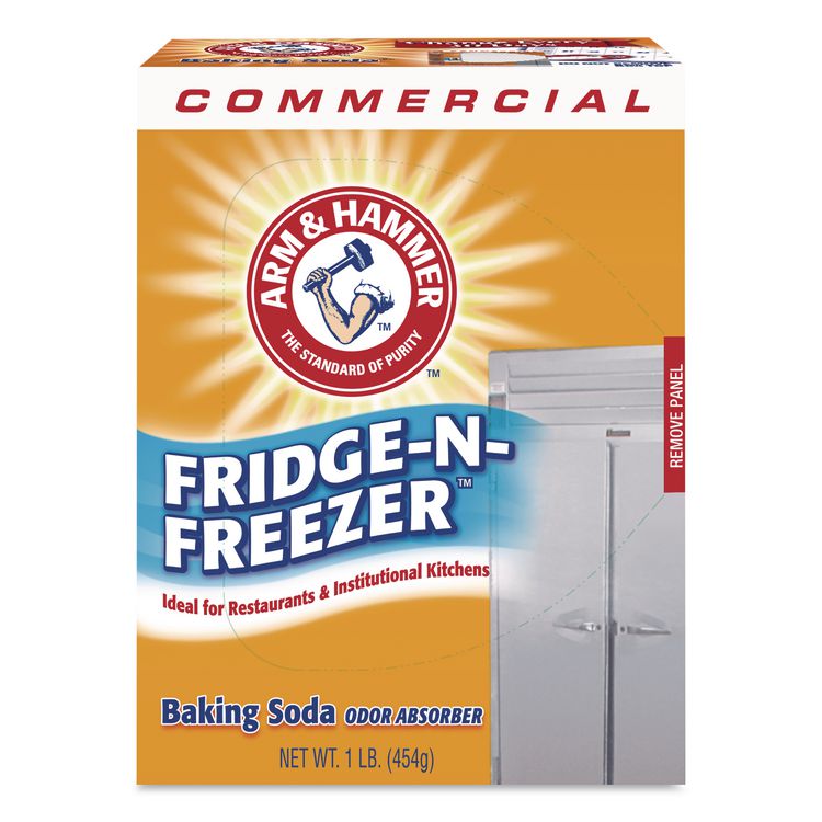 Fridge-N-Freezer Pack Baking Soda, Unscented, Powder, 16 oz, 12/Carton
