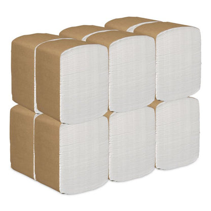 Full Fold Dispenser Napkins, 1-Ply, 13 x 12, White, 500/Pack, 12 Packs/Carton