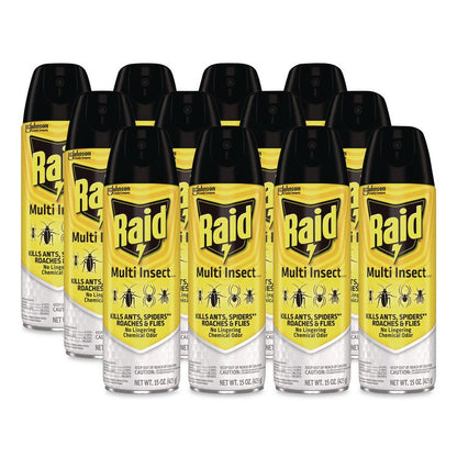 Multi Insect Killer, 15 oz Aerosol Spray, 12/Carton