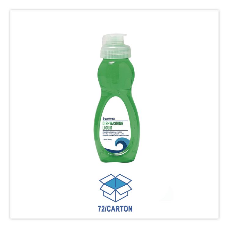 Manual Dish Soap, Fresh Scent, 3 oz Bottle, 72/Carton