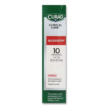 Bloodstop Sterile Hemostat Gauze Pad, 1 x 1, 10/Box