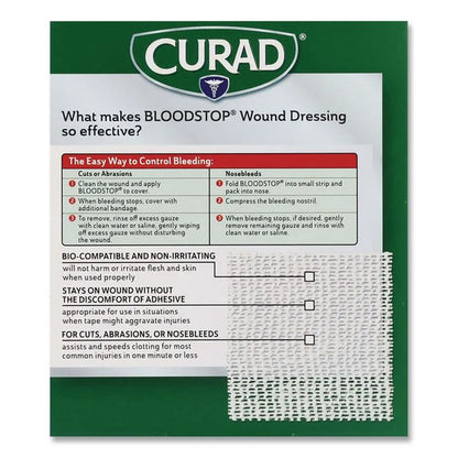 Bloodstop Sterile Hemostat Gauze Pad, 1 x 1, 10/Box