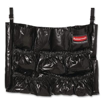 Brute Caddy Bag, 12 Compartments, 11.39 w x 15.38 Diameter, Black, 6/Carton