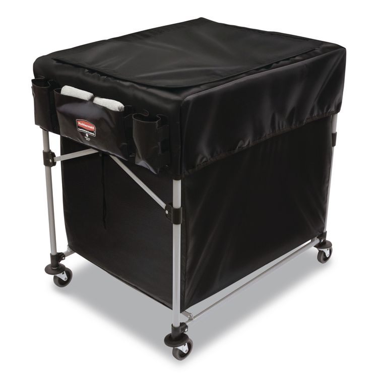 Storage/Trash Compartment Cover, Cloth, Black