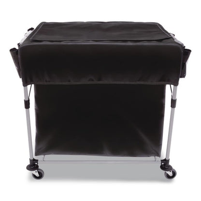 Storage/Trash Compartment Cover, Cloth, Black