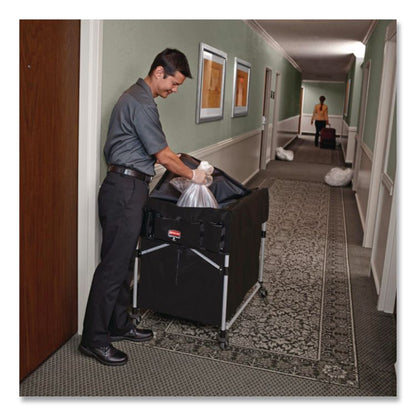 Storage/Trash Compartment Cover, Cloth, Black