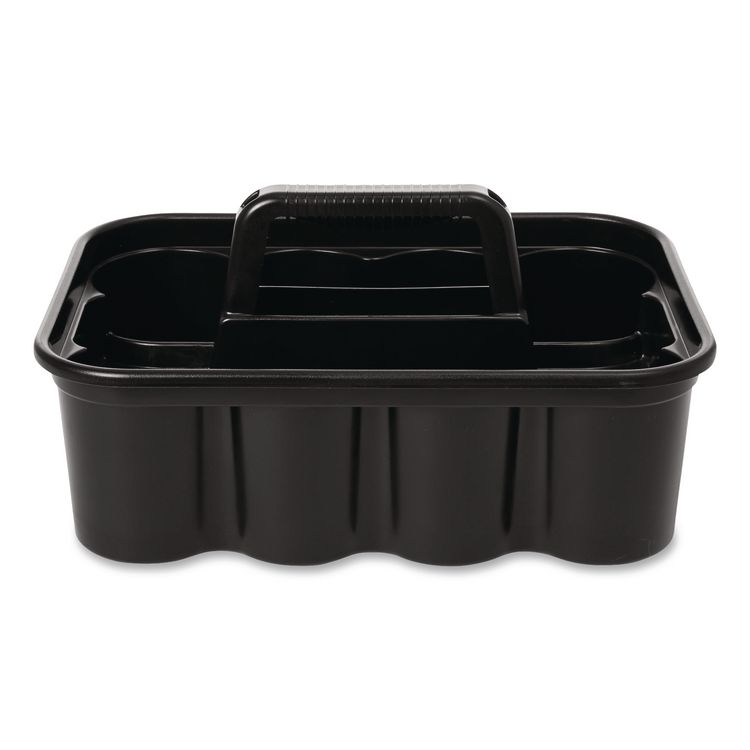 Commercial Deluxe Carry Caddy, Eight Compartments, 15 x 7.4, Black