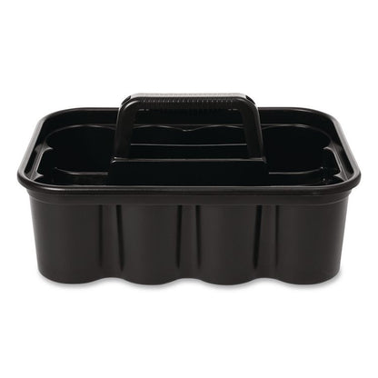 Commercial Deluxe Carry Caddy, Eight Compartments, 15 x 7.4, Black