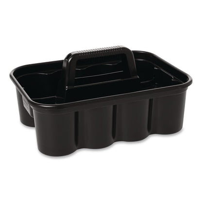 Commercial Deluxe Carry Caddy, Eight Compartments, 15 x 7.4, Black