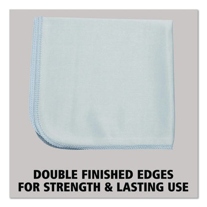 Executive Series Hygen Cleaning Cloths, Glass Microfiber, 16 x 16, Blue, 12/Carton