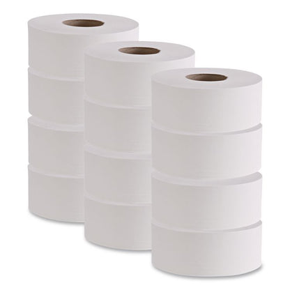 Jumbo Roll Bathroom Tissue, Septic Safe, 2-Ply, 3.2" x 525 ft, White, 12 Rolls/Carton