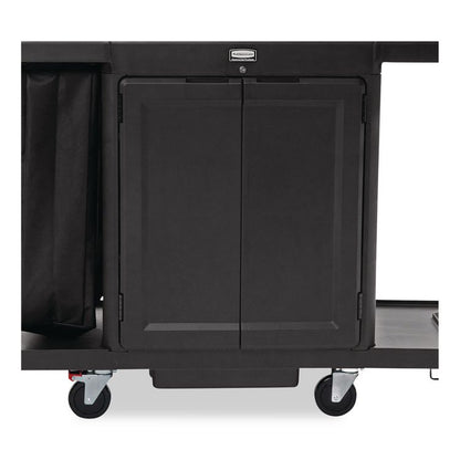 Locking Door Kit, for Rubbermaid Commercial 2202581/2202527/2202585, Resin, Black