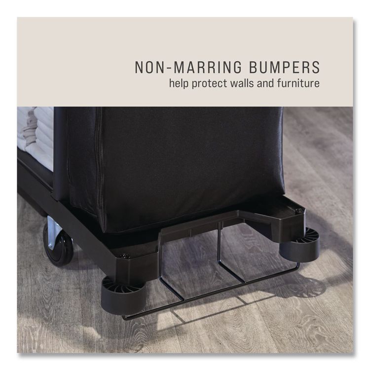Bumper Kit, for Rubbermaid Commercial 2202527/2202581/2202585/2202587, Plastic, Black