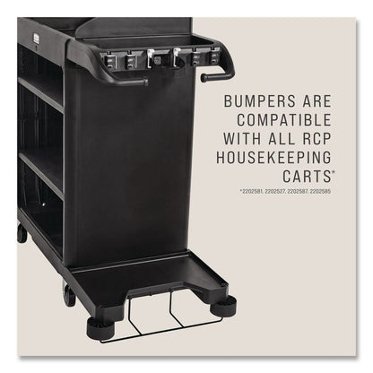 Bumper Kit, for Rubbermaid Commercial 2202527/2202581/2202585/2202587, Plastic, Black