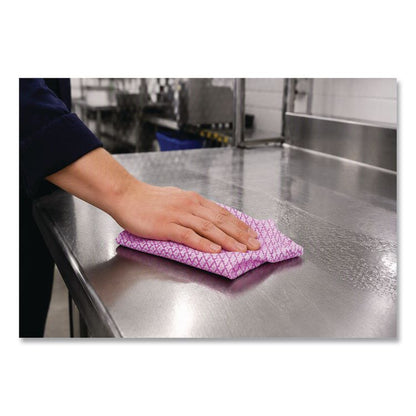 Foodservice Wipers, 12 x 21, Pink/White, 200/Carton