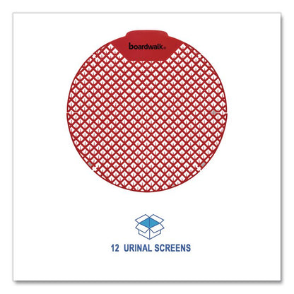 Urinal Screen, Cherry Scent, Red, 1.8 oz, Dozen