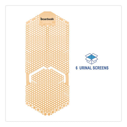 Vertical Urinal Screen, Summer Sunshine Scent, Yellow, 5.22 oz, 6/Carton