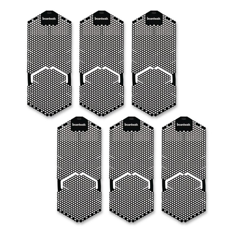 Vertical Urinal Screen, Midnight Coast Scent, Black, 5.22 oz, 6/Carton