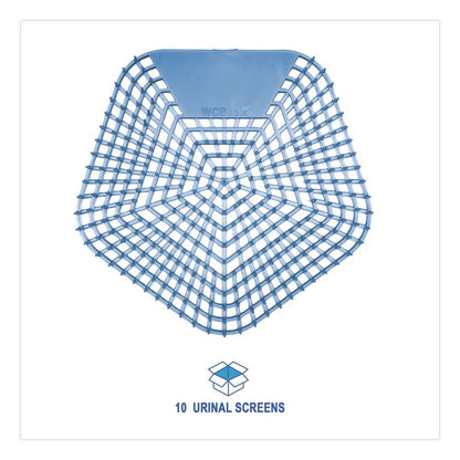 Anti-Splash Urinal Screen, Clean Cotton Scent, Blue, 0.11 oz, 10/Box